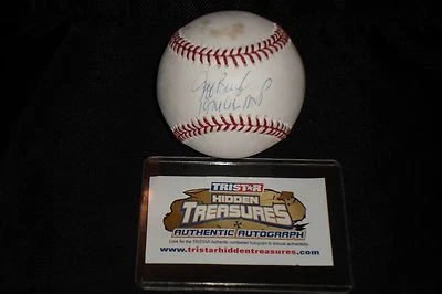 БЕЙСБОЛЬНЫЕ РЕЙНДЖЕРЫ OMLB С АВТОГРАФОМ ДЖЕФФА БУРРОУЗА С 1974 AL MPV TRISTAR - Изображение 1 из 4