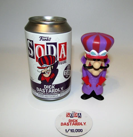 FUNKO SODA VINYL FIGURE WACKY RACES DICK DASTARDLY #1/10000 Cover