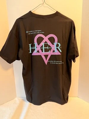 HER original street team t-shirt (HIM, Ville Valo, Heartagram, Bam Margera) - Image 1 of 4