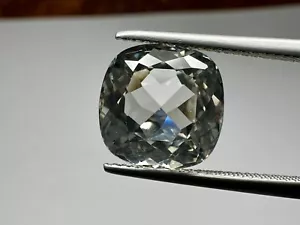 9.42ct Natural White Topaz – Large Cushion Classic Cut, Clean Clarity,Madagascar - Picture 1 of 7