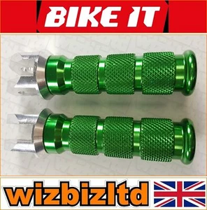 Kawasaki ER-6F 2006-2013 [Bikeit Front Green Alloy Sports Footpegs] - Imagen 1 de 7