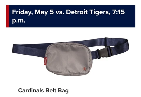 ST. LOUIS CARDINALS BELT BAG 5/5/2023 SGA Cover