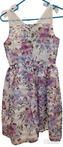 Speechless Girls Purple Blue Floral Sleeveless Formal Dress Size 16 NWT - Picture 1 of 8