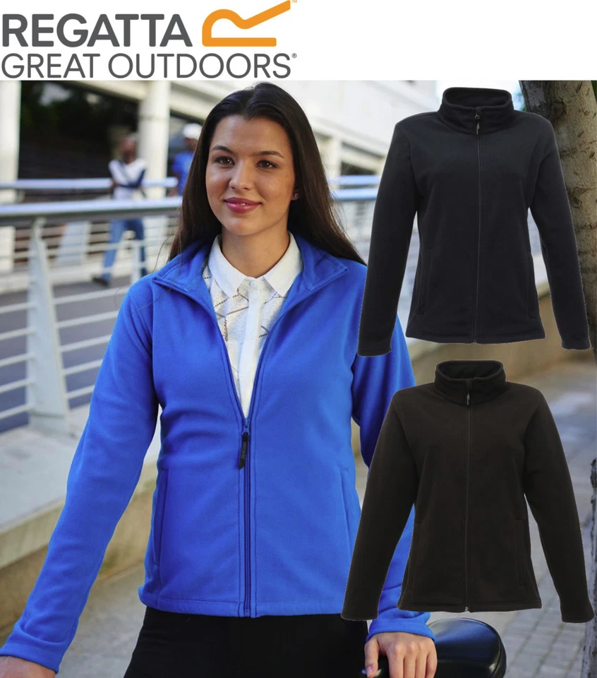 Regatta Ladies Womens Micro Full Zip Fleece Top Jacket - Image 1 of 1