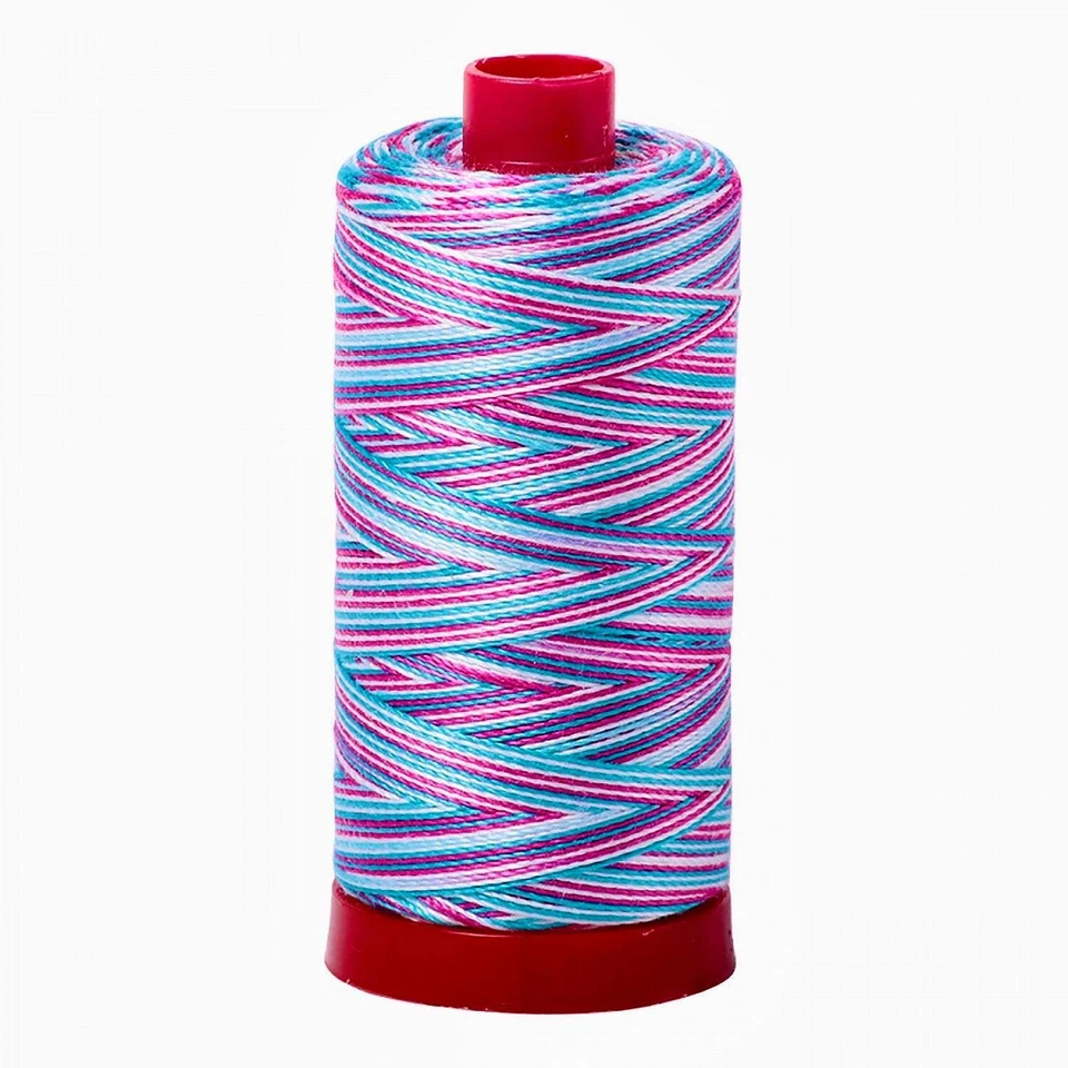 Aurifil 12wt Mako Cotton Thread | Berrylicious Variegated (#4647) | 356 yds - Image 1 of 1