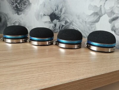 YAMAHA FZR750R ( OWO1 ) 87 - 88 4X 60mm PANCAKE FOAM FILTERS STREETFIGHTER CHOP - Image 1 of 3