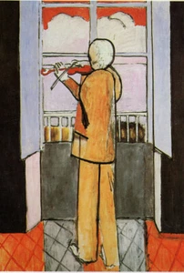 Henri Matisse The Violinist at the Window 1918 Fauvism 17" x 22" Archival Print - Picture 1 of 1