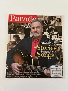 NEIL DIAMOND * SONG STORIES January 10 2021 PARADE MAGAZINE NEWSPAPER INSERT - Imagen 1 de 2