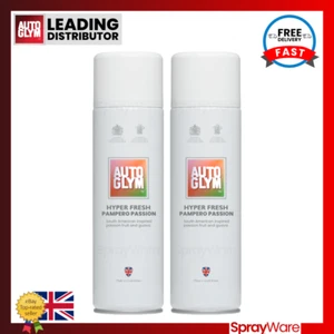 Autoglym Air Freshener Spray Hyper Fresh Pampero Passion 450ml X2 Car Office - Picture 1 of 8