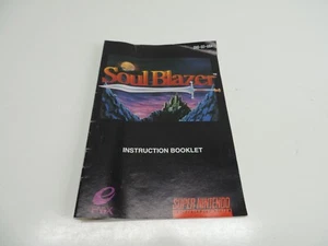 Soul Blazer Authentic Super Nintendo MANUAL Instruction Booklet SNES - Picture 1 of 4