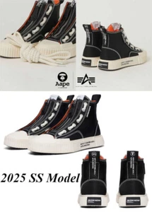 Aape x Alpha Industries Men's Collaboration High Top Sneakers 2025 GALAXY HIGH - Picture 1 of 6