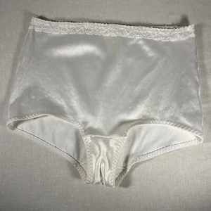 Vintage Plus Size White Lace Trim Control Pantie Size 5 XL - Picture 1 of 4