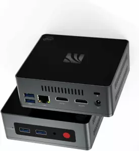 GK MINI Desktop Computer Windows 10, 8GB RAM/128G SSD Celeron J4125 2.7GHz WiFi - Picture 1 of 9