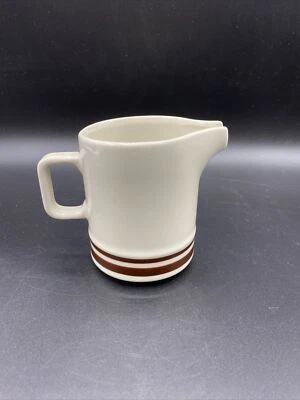 Jarra crema de gres Orbit Japón rayas marrones #221 Foto 1 de 4