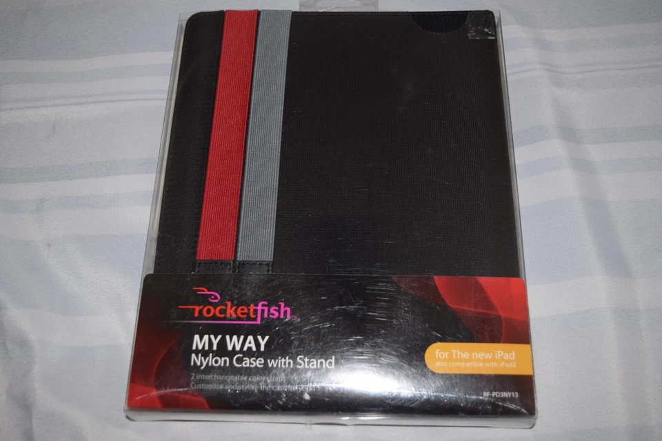 NEW ROCKETFISH MY WAY Nylon Case with Stand fits iPad 2/3/4 RF-PD3NY13 - Image 1 of 3