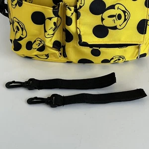 Disney Parks Mickey Mouse Stroller Organizer  Phone Snack Bag Yellow And Black - Picture 1 of 11