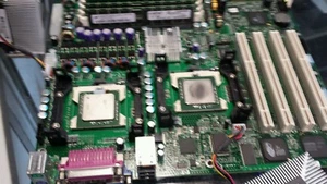 used HP 6050A0030001 PROLIANT ML300 MOTHERBOARD 2 XEON processors with extras - Picture 1 of 8