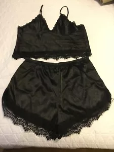 Mujeres Ropa de dormir Lencería Encaje Corto Tanque Pantalones Cortos Salón Pijama Conjunto Ropa de dormir XL - Imagen 1 de 6