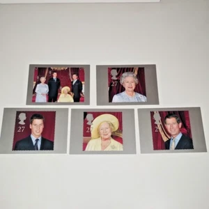 PSM 04 100th Year HM Queen Elizabeth Queen Mother 2000 Royal Mail Stamp Cards - Picture 1 of 17