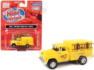 1955 CHEVROLET UTILITY TRUCK YELLOW "SONG CO." 1/87 (HO) MODEL CAR BY CMW 30652 - Picture 1 of 2