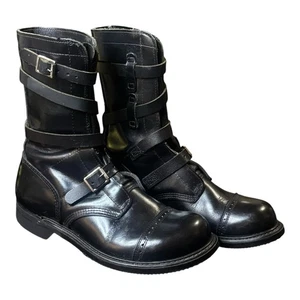 Carolina Tanker Steel Toe Boots Sz 9 Leather Oil Resistant Double Buckle Jump - Picture 1 of 15