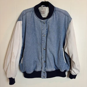Vintage American Sportswear Exchange Lined Jean Jacket Womens Size Medium Cotton - Picture 1 of 18