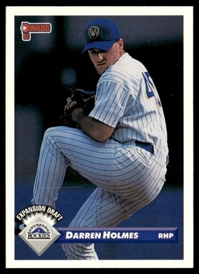 1993 Donruss Darren Holmes Colorado Rockies #779 - Image 1 of 2