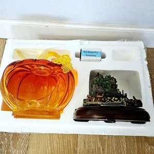 Thomas Kinkade Reflections of a Harvest Season Glas Kürbis Figur in Box Echtheitszertifikat - Bild 1 von 9