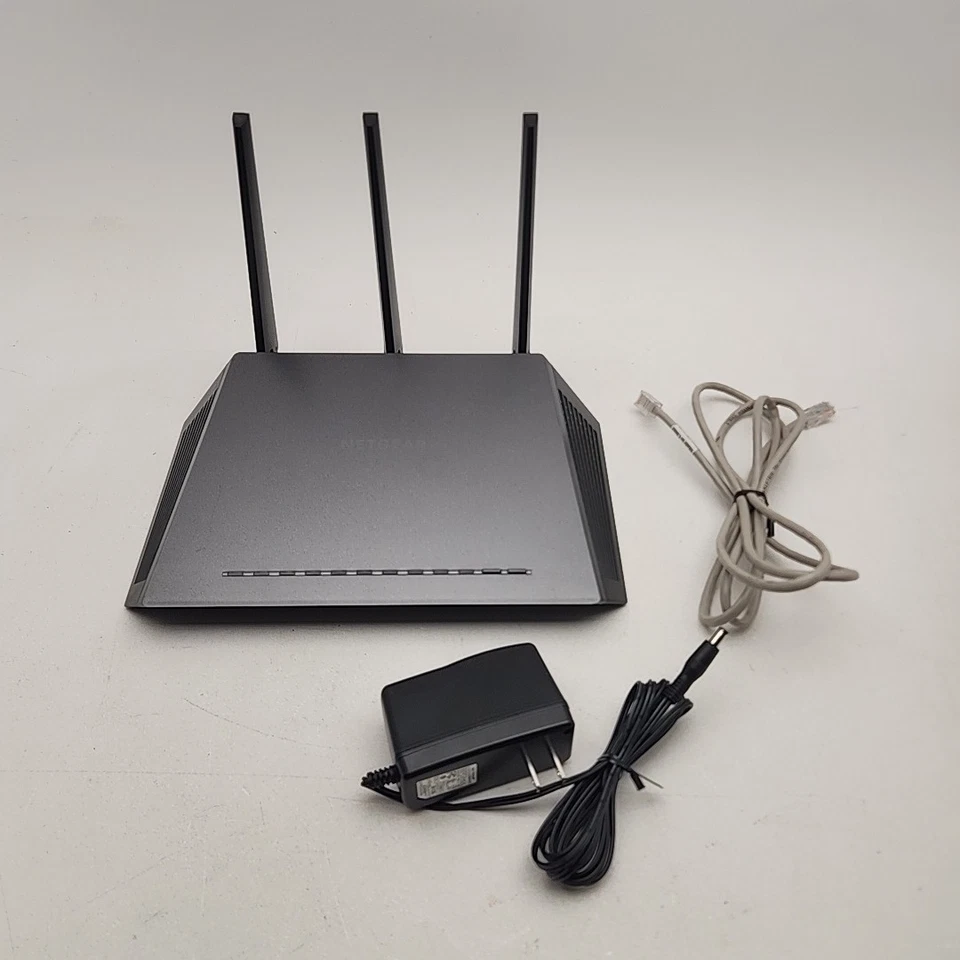 Netgear Nighthawk R7000 AC1900 Dual-Band WiFi Router Tested Working Cleaned - Image 1 of 4