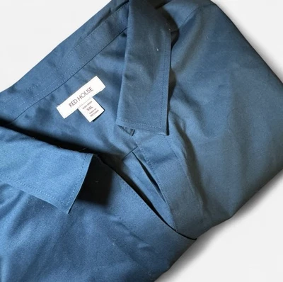 Camisa de vestir azul sin planchar Red House XXL nueva con etiquetas - clásica manga larga para hombre Foto 1 de 4