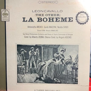 LEONCAVALLO-(THE OTHER) LA BOHEME-MEDICI-CASEI-ORIGINAL EVEREST 3LP BOX SET-USED - Picture 1 of 5