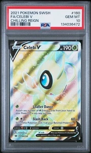 Tarjeta Pokémon Celebi V #160 Chilling Reign PSA 2021 10 - Imagen 1 de 2