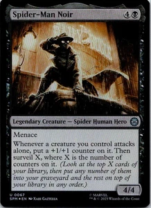 Spider-Man Noir Foil U Marvel's Spider-Man - 67 NM - Picture 1 of 1