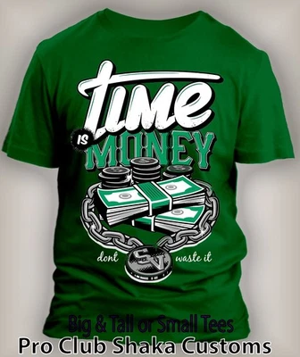 Time is Money Dont Waist it Sneaker Tee Shirt to Match Air J Shoes Big Tall Sm - Image 1 of 4