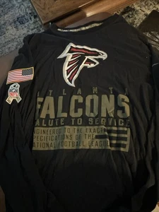 Nike Dri-Fit NFL Atlanta Falcons Salute To Service Long Sleeved Shirt Men’s L - Picture 1 of 10