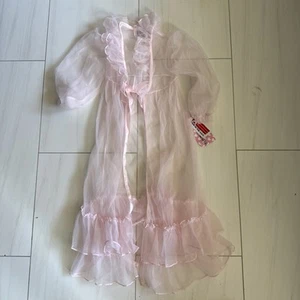 NWT LAURA DARE' SIZE 4t Pink Sheer PEIGNOIR House Coat - Picture 1 of 6