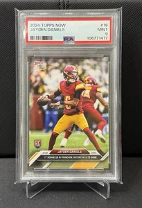 PSA 9 2024 Topps Now Jayden Daniels #16 RC Washington Commanders - Bild 1 von 2