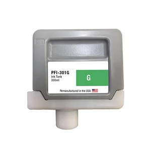 Compatible Ink Cartridge For Canon PFI-301 330ml Green-USA - Afbeelding 1 van 2