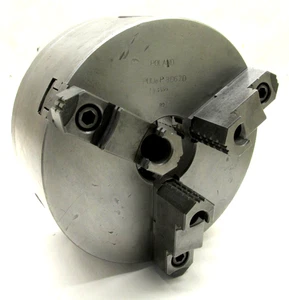 MANDRIL TORNO BISONTE 8" TRES MORDAZAS con MONTAJE D1-6 - #PUUm-P8-D6 ZD - Imagen 1 de 8