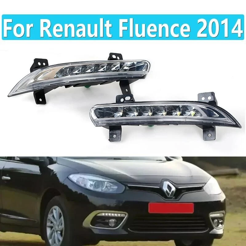 Par de luces de circulación diurna LED DRL para Renault Fluence 2014 LED antiniebla Foto 1 de 1