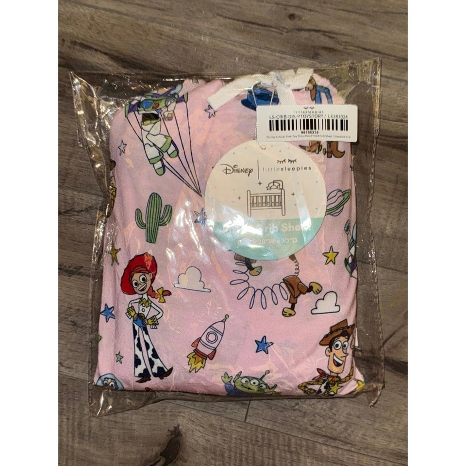 Sábana bajera ajustada Little Sleepies Disney & Pixar Pink Toy Story Pals (P-055) Foto 1 de 1