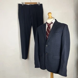 Traje de 2 piezas Jack Wills Moon Tweed para hombre azul oscuro 42R chaqueta 34W 31L pantalones - Imagen 1 de 22