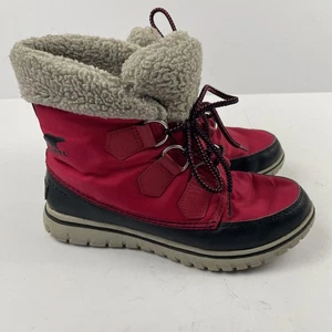 Sorel Accoglienti Stivali Carnevale Donna 5 Invernali Shearling Metà Polpaccio NL2297-645 Rosso - Foto 1 di 10