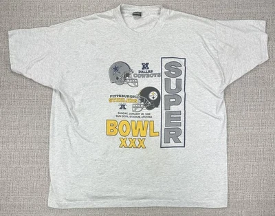 Camisa De Colección Dallas Cowboys Pittsburgh Steelers Para Hombres 3XL NFL Super Bowl XXX 90s Foto 1 de 4