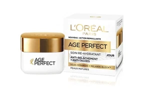 L OREAL AGE PERFECT CREME SOIN RE HYDRATANT JOUR VISAGE ANTI TACHE ET RIDES 50ML - Picture 1 of 1