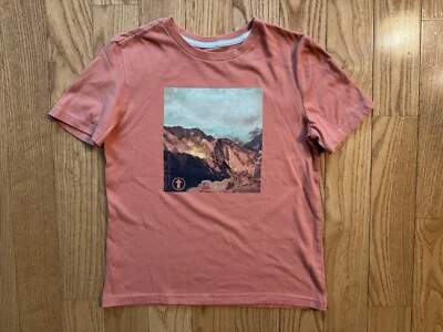 Camiseta Manga Corta Usada en Excelente Condición Sonoma Niños Naranja Montañas Estampado Gráfico Talla S 8 Foto 1 de 3