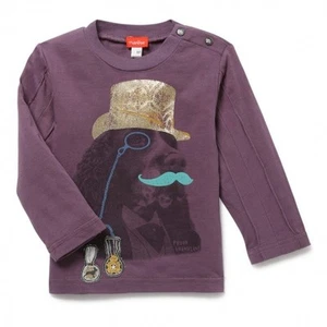 B - Haut T-shirt Fantaisie Violet Motif Original Little Lord Iba Marese T 6 M - Picture 1 of 5