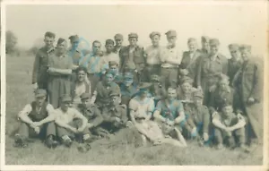 WW2 British Prisoner's Of War POW's Men On Break Work Duty Stalag XXI D Poland - Picture 1 of 3