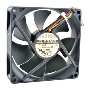 AD0912LB-A76GL 92mm fan 92x92x25mm DC12V 0.13A cooling fan For chassis power - Picture 1 of 7