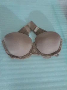 Calvin Klein Bra Size 32B Beige Underwired Push-Up Strapless Lingerie - Picture 1 of 7